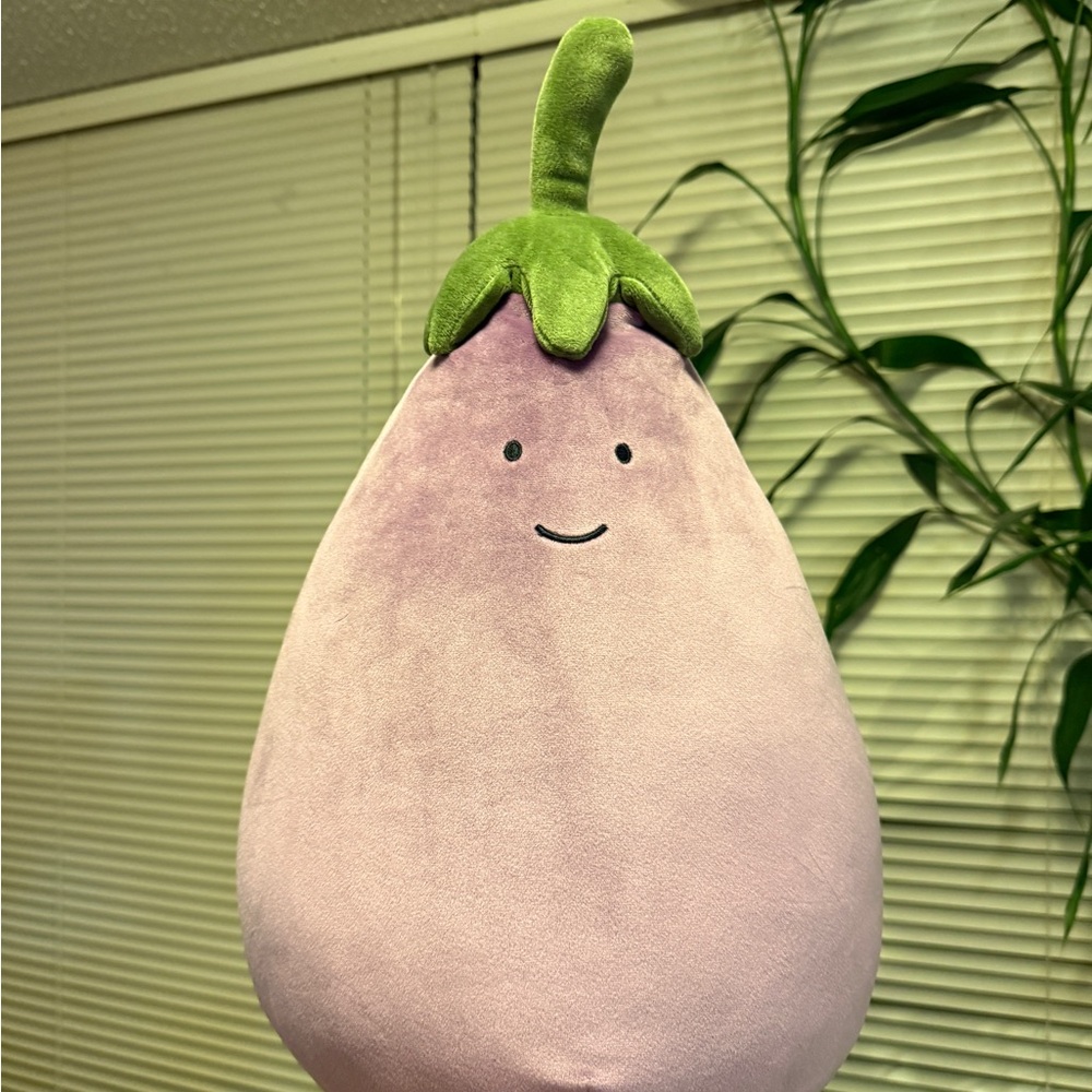 RARE Jellycat eggplant large